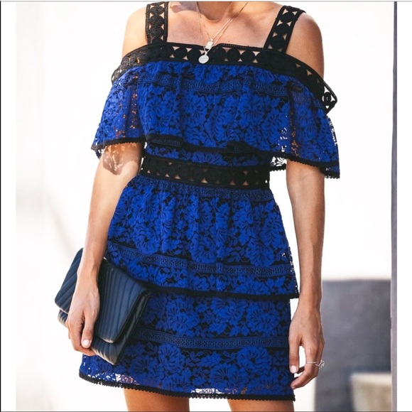 Renegade Crochet Lace Tiered Dress - Picture 1 of 5